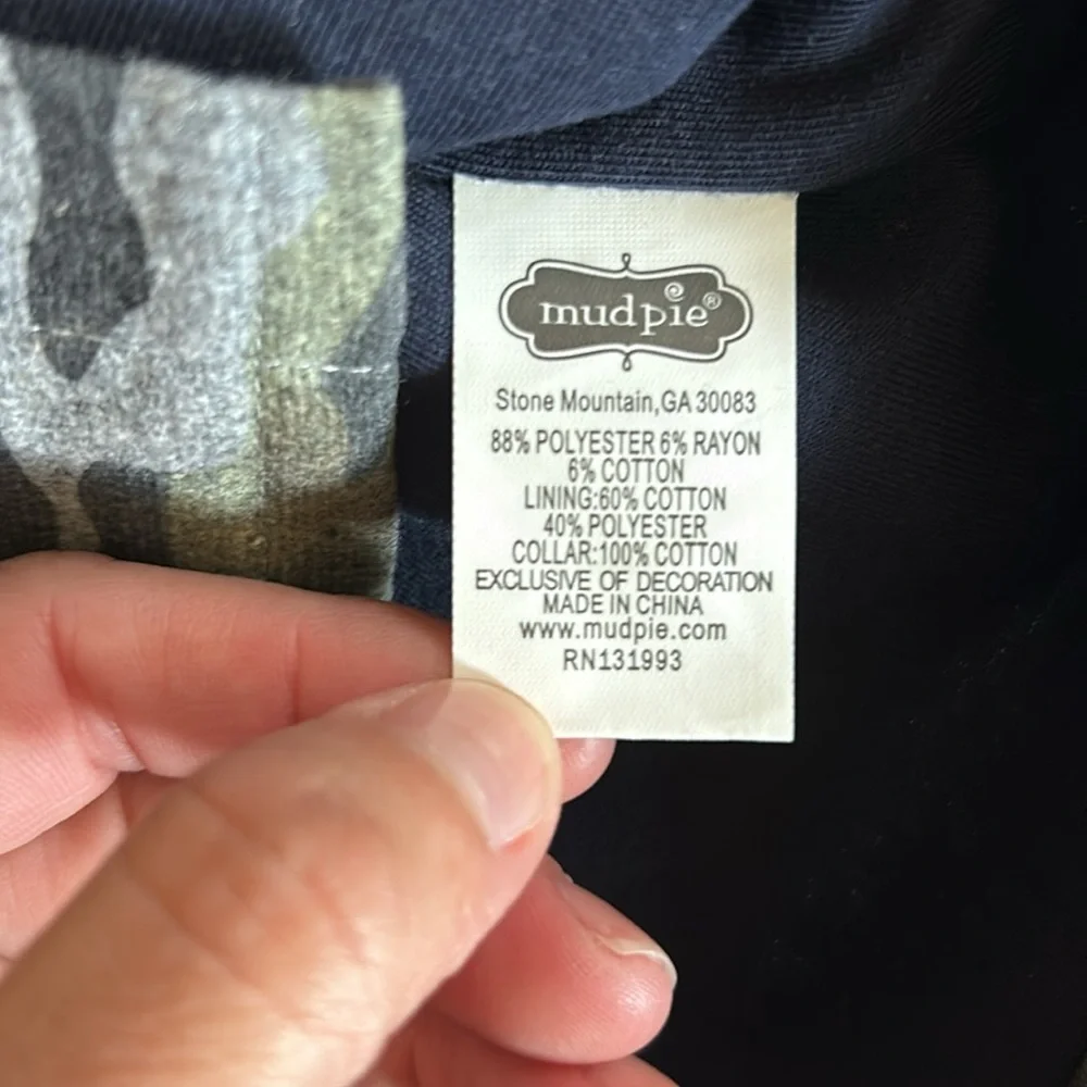 Mud Pie Boy’s Camo Shacket Size 4T/5T